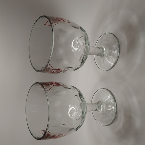 Set of 2 Budweiser thumbprint glasses, GUC - Picture 4 of 6